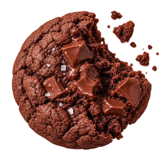 CRMB cookie with one bite