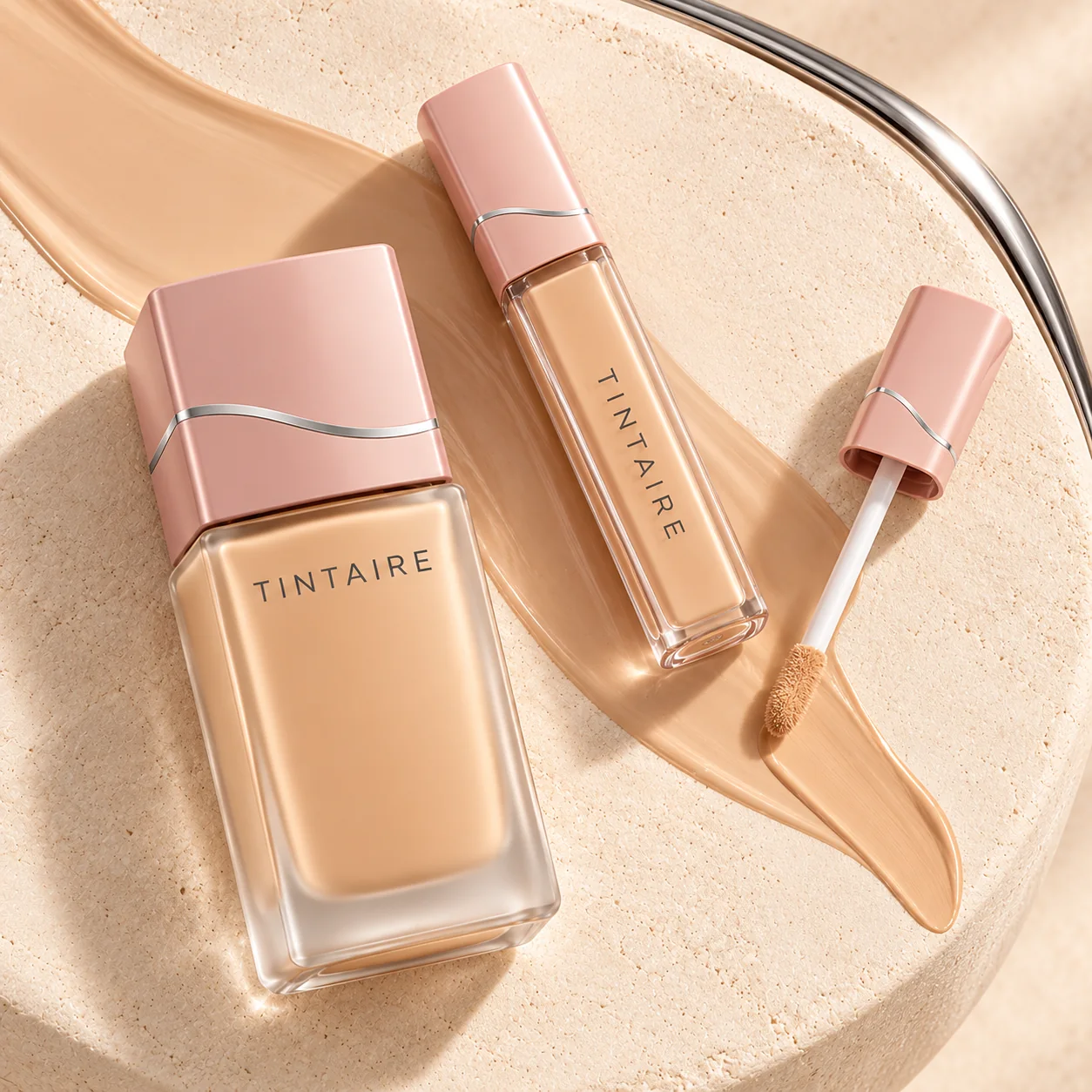 TINTAIRE foundation and concealer complexion duo with applicator